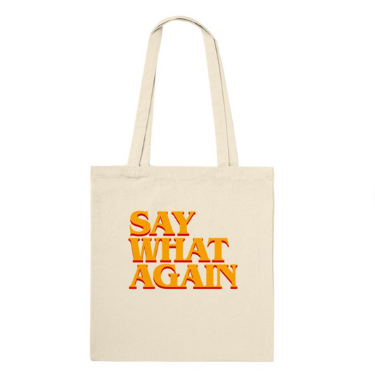 PULP FICTION "Say What Again" Tote Bag