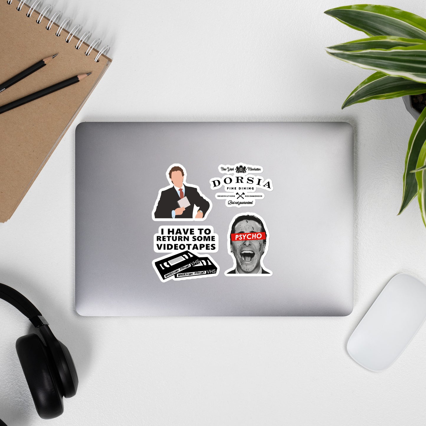 American Psycho Laptop Stickers (2+1 Free)