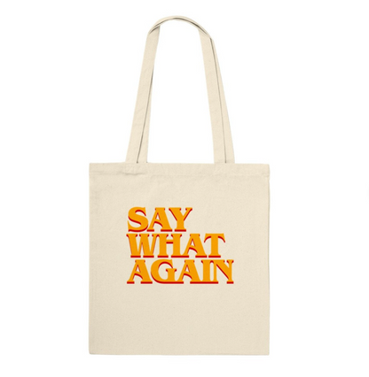 PULP FICTION "Say What Again" Tote Bag