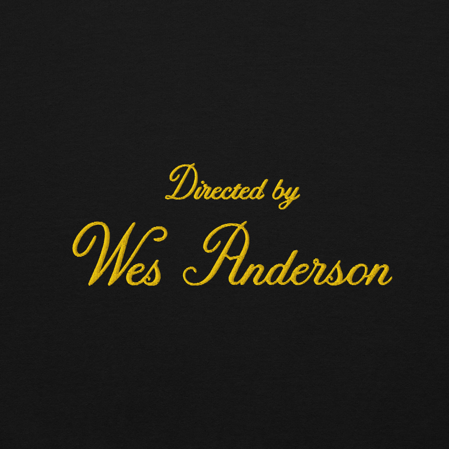 Directed by Wes Anderson Hoodie (Embroidered)
