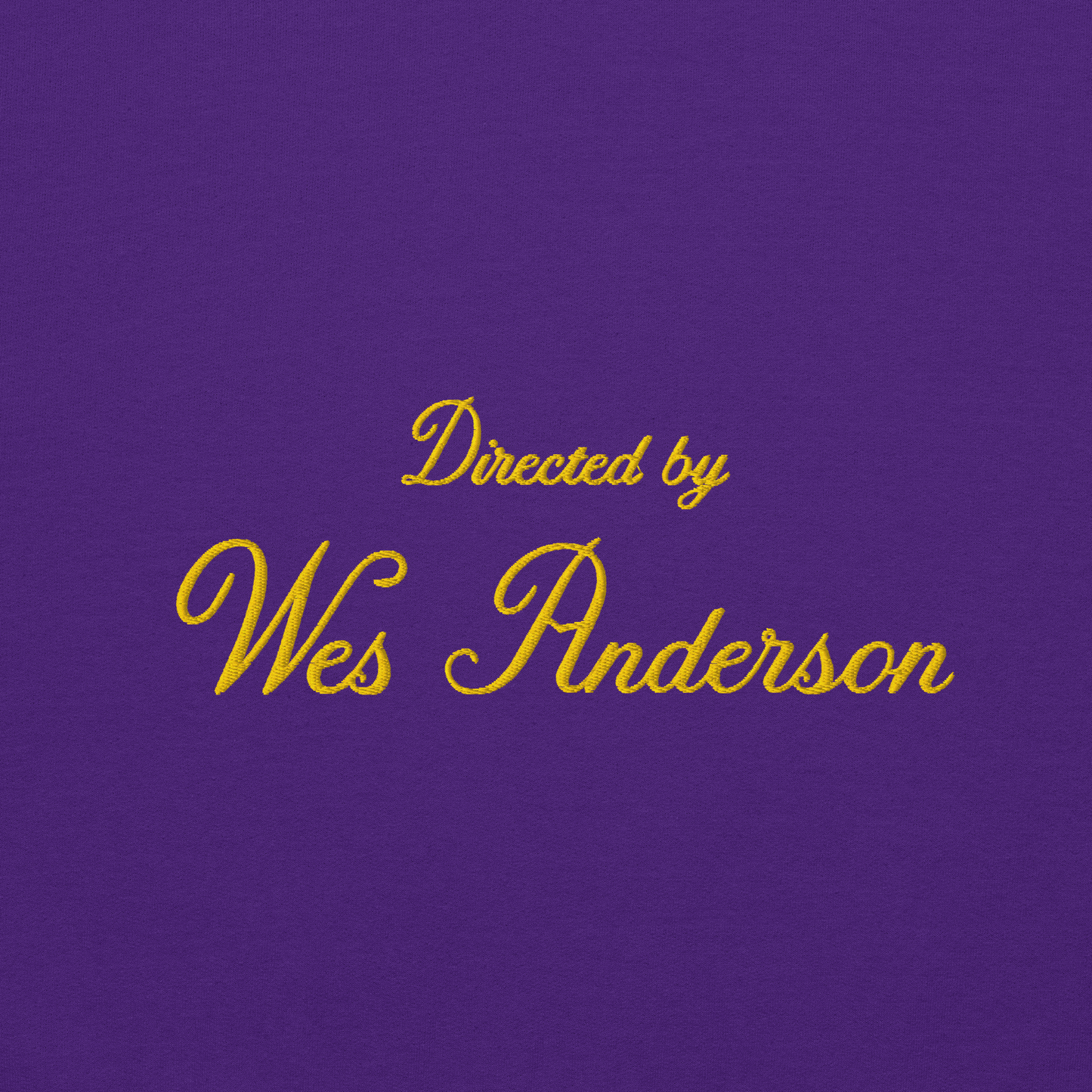 Directed by Wes Anderson Hoodie (Embroidered)
