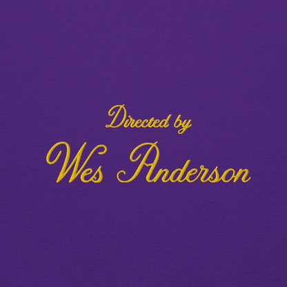Directed by Wes Anderson Hoodie (Embroidered)