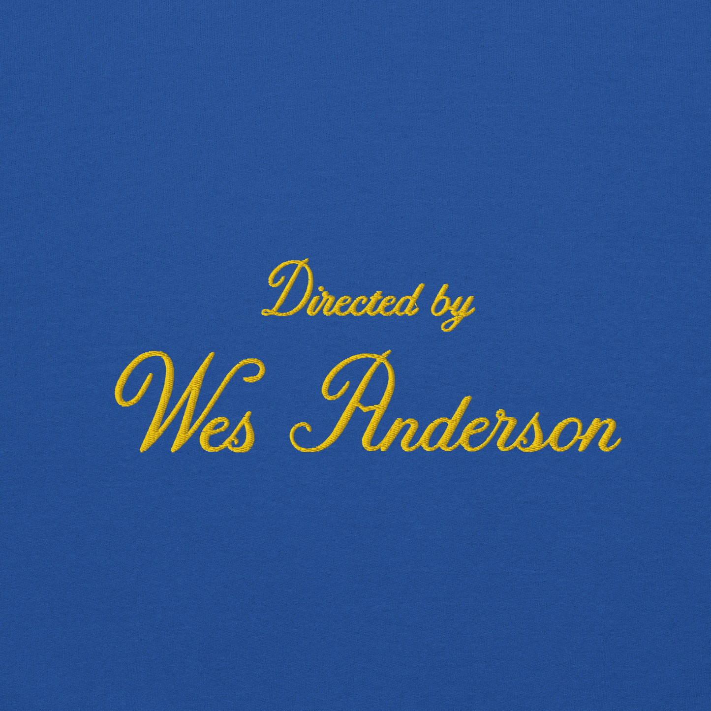 Directed by Wes Anderson Hoodie (Embroidered)