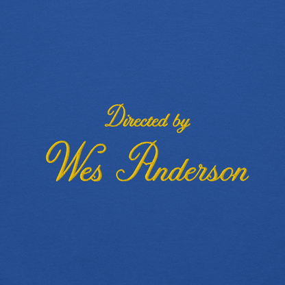 Directed by Wes Anderson Hoodie (Embroidered)