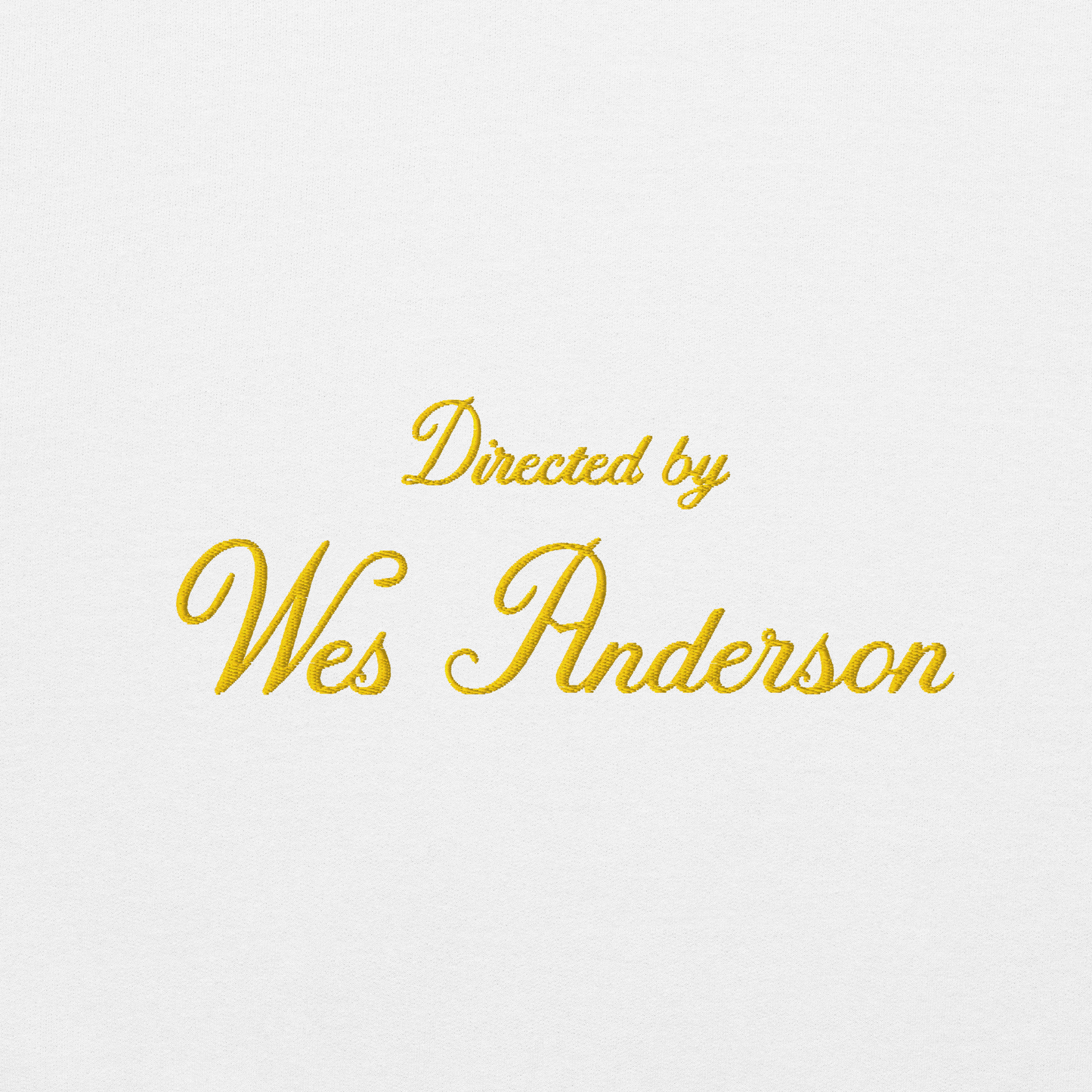 Directed by Wes Anderson Hoodie (Embroidered)
