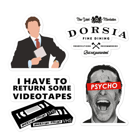 American Psycho Laptop Stickers (2+1 Free)