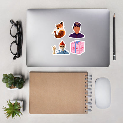 Wes Anderson Laptop Stickers (2+1 Free)