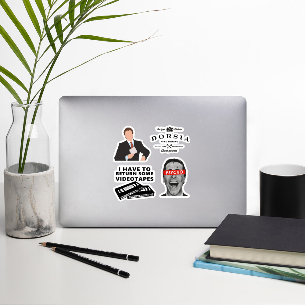 American Psycho Laptop Stickers (2+1 Free)